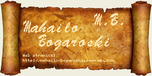 Mahailo Bogaroški vizit kartica